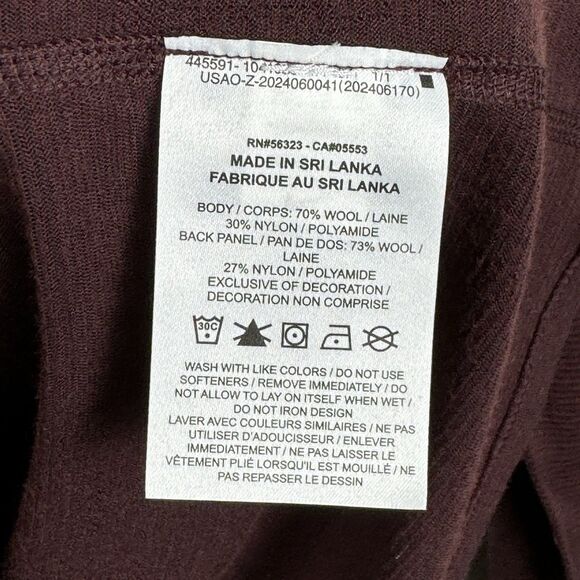Nike A.P.S. Dri-FIT ADV Versatile Size L Burgundy Long Sleeve Wool Shirt $100 - Picture 6 of 9
